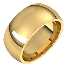 Charger l'image dans la galerie, 18K Jaune 9 mm Demi-rond Comfort Fit Band Taille 12,5
