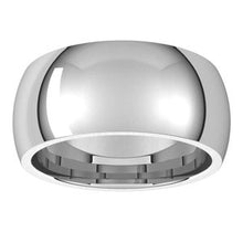 Charger l&#39;image dans la galerie, 18K Blanc 9 mm Bande demi-ronde Comfort Fit Taille 13
