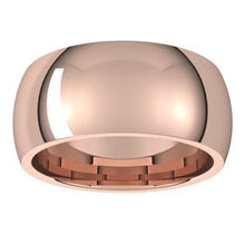 Load image into Gallery viewer, 18K Rose 9 mm Half Round Comfort Fit Band Size 12.5

