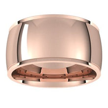 Charger l&#39;image dans la galerie, 18K Rose 10 mm Comfort Fit Edge Band Taille 13
