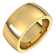 Load image into Gallery viewer, 18K Yellow 10 mm Half Round Comfort Fit Heavy Band Size 10
