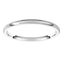 Charger l&#39;image dans la galerie, Sterling Silver 1.5 mm Half Round Comfort Fit Light Band Size 6
