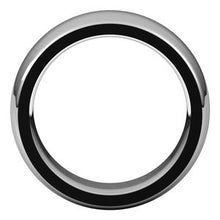Load image into Gallery viewer, Platinum 8 mm Half Round Comfort Fit Heavy Band Size 10
