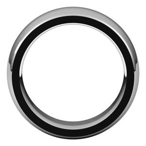 Platine 8 mm demi-ronde Comfort Fit Heavy Band Taille 5