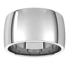 Load image into Gallery viewer, Palladium 11 mm Half Round Comfort Fit Light Band Size 12.5
