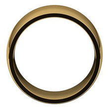 Charger l'image dans la galerie, Bande lumineuse demi-ronde confort ajustée jaune 18K, taille 13
