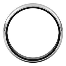 Charger l&#39;image dans la galerie, Sterling Silver 4 mm Milgrain Half Round Band Size 7
