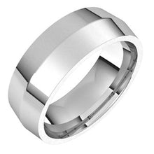 Charger l'image dans la galerie, Palladium 7 mm Knife Edge Comfort Fit Band Taille 10
