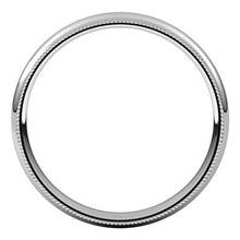 Charger l&#39;image dans la galerie, Sterling Silver 3 mm Milgrain Half Round Comfort Fit Band Size 6

