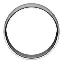 Load image into Gallery viewer, Sterling Silver 7 mm Milgrain Half Round Light Band Size 10
