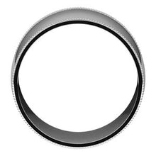 Load image into Gallery viewer, Sterling Silver 12 mm Milgrain Half Round Comfort Fit Band Size 9
