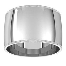 Load image into Gallery viewer, Milgrain Half Round Comfort Fit Bands
