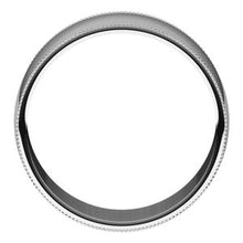 Load image into Gallery viewer, Sterling Silver 8 mm Milgrain Half Round Light Band Size 10
