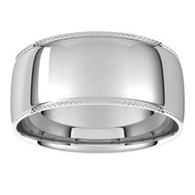 Charger l&#39;image dans la galerie, Sterling Silver 8 mm Rope Half Round Comfort Fit Band Size 7
