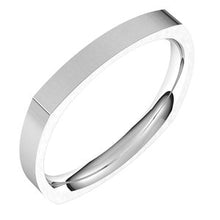 Load image into Gallery viewer, Sterling Silver 2.5 mm Square Comfort Fit Band Size 6
