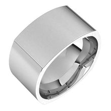 Load image into Gallery viewer, Platinum 10 mm Square Comfort Fit Band Size 11
