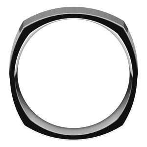 Palladium 7 mm Square Comfort Fit Band Size 12.5