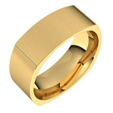 Load image into Gallery viewer, 18K Yellow 8 mm Square Comfort Fit Band Size 9
