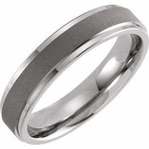 Titanium 5 mm Oxidized Flat Band Size 6.5
