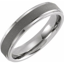 Load image into Gallery viewer, Titanium 5 mm Oxidized Flat Band Size 10
