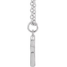 Load image into Gallery viewer, Sterling Silver Initial R Dangle 18&quot; Necklace

