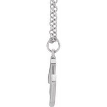 Load image into Gallery viewer, Sterling Silver Initial M Dangle 18&quot; Necklace
