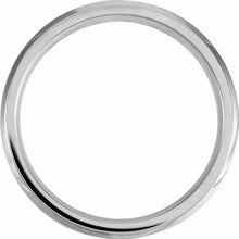 Load image into Gallery viewer, Beveled-Edge Band with Inlay &amp; Satin Finish
