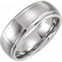 Load image into Gallery viewer, Cobalt 8 mm Flat Edge Band Size 9.5
