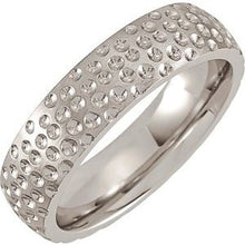 Load image into Gallery viewer, Cobalt 6 mm Patterned Band Size 10
