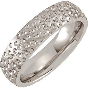 Cobalt 6 mm Patterned Band Size 10