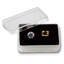 Load image into Gallery viewer, Rectangular Gemstone Container with Black &amp; White Reversible Insert
