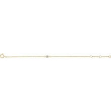 Load image into Gallery viewer, 14K Yellow Imitation White Sapphire Youth Birthstone 4 1/2-5 1/2&quot; Bracelet
