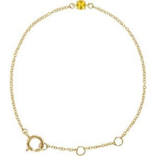 Load image into Gallery viewer, 14K Yellow Imitation Citrine Youth Birthstone 4 1/2-5 1/2&quot; Bracelet
