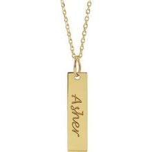 Load image into Gallery viewer, Engravable Bar Necklace or Pendant
