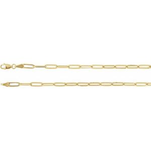 Flat link hot sale chain necklace