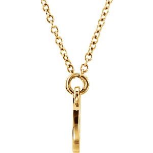 18K Yellow Vermeil Tiny Posh¬Æ Horseshoe 16-18" Necklace