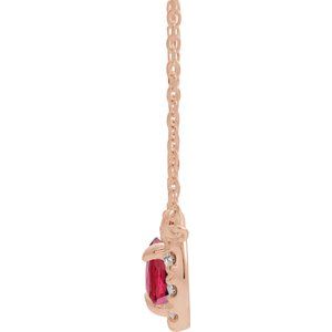 French-Set Halo-Style Necklace or Center