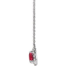 Load image into Gallery viewer, French-Set Halo-Style Necklace or Center
