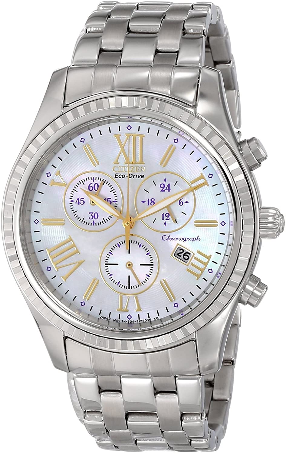 Citizen Women's Eco-Drive FB1360-54D Silver Stainless-Steel Eco-Drive Dress Watch