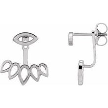 Load image into Gallery viewer, Sterling Silver Geometric Ear Jacket Stud Earrings
