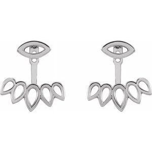 Geometric Ear Jacket Stud Earrings