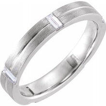 Load image into Gallery viewer, Platinum 5/8 CTW Diamond Band Size 8.5

