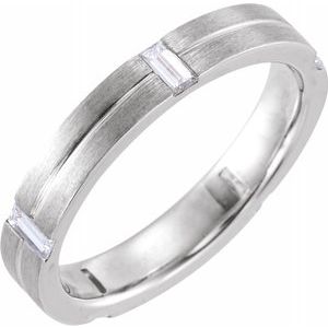 Platinum 5/8 CTW Diamond Band Size 5