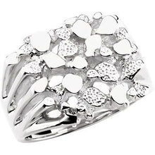 Charger l'image dans la galerie, Sterling Silver Men's Nugget Ring
