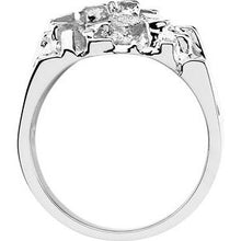 Load image into Gallery viewer, 18K White Men&#39;s Nugget Ring
