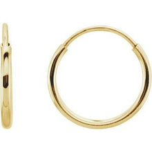 Load image into Gallery viewer, 14K Yellow 10 mm Endless Hoop Earrings
