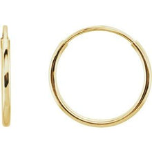 Load image into Gallery viewer, 14K Yellow 12 mm Endless Hoop Earrings
