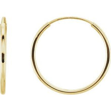Load image into Gallery viewer, 14K Yellow 15 mm Endless Hoop Earrings
