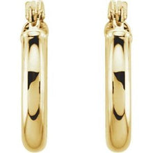 Load image into Gallery viewer, 14K Yellow 13 mm Tube Hoop Earrings
