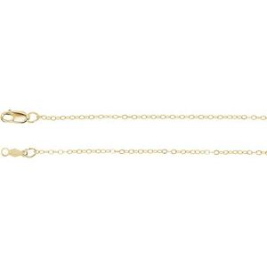 14K Yellow 1.2 mm Flat Cable 16